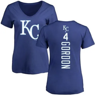 Alex Gordon Women's Kansas City Royals Backer Slim Fit T-Shirt - Royal