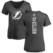 Alex Killorn Women's Tampa Bay Lightning One Color Backer T-Shirt - Charcoal