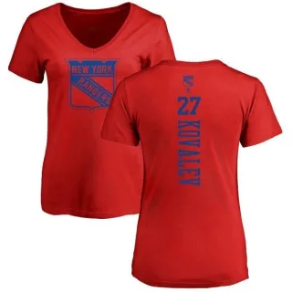 Alex Kovalev Women's New York Rangers One Color Backer T-Shirt - Red