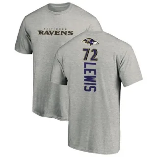 Alex Lewis Baltimore Ravens Backer T-Shirt - Ash