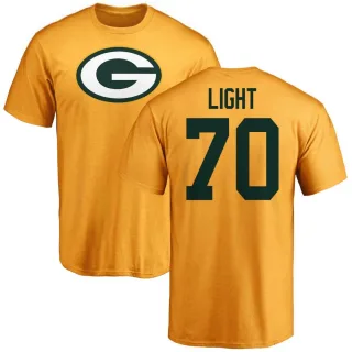 Alex Light Green Bay Packers Name & Number Logo T-Shirt - Gold