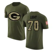 Alex Light Green Bay Packers Olive Salute to Service Legend T-Shirt