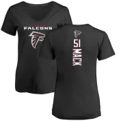 Alex Mack Women's Atlanta Falcons Backer Slim Fit T-Shirt - Black