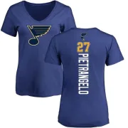 Alex Pietrangelo Women's St. Louis Blues Backer T-Shirt - Blue