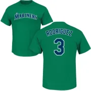 Alex Rodriguez Seattle Mariners Name & Number T-Shirt - Green