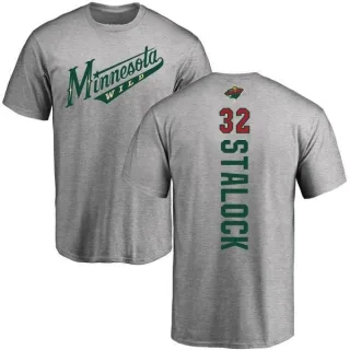 Alex Stalock Minnesota Wild Backer T-Shirt - Ash