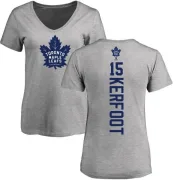 Alexander Kerfoot Women's Toronto Maple Leafs Backer T-Shirt - Ash