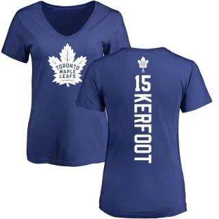 Alexander Kerfoot Women's Toronto Maple Leafs Backer T-Shirt - Blue