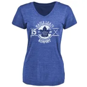 Alexander Kerfoot Women's Toronto Maple Leafs Insignia Tri-Blend T-Shirt - Royal