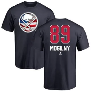 Alexander Mogilny Buffalo Sabres Name and Number Banner Wave T-Shirt - Navy