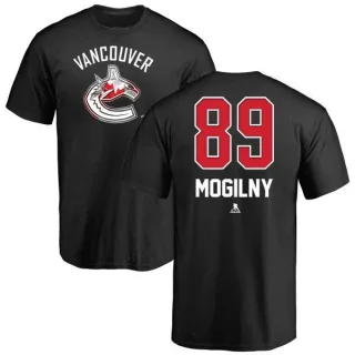 Alexander Mogilny Vancouver Canucks Name and Number Banner Wave T-Shirt - Black