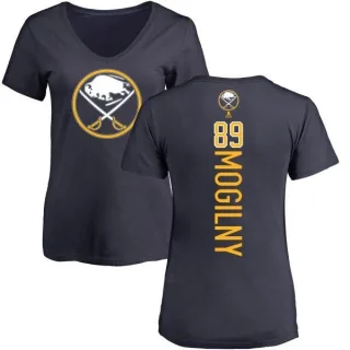 Alexander Mogilny Women's Buffalo Sabres Backer T-Shirt - Navy