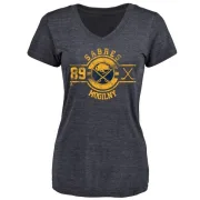 Alexander Mogilny Women's Buffalo Sabres Insignia Tri-Blend T-Shirt - Navy