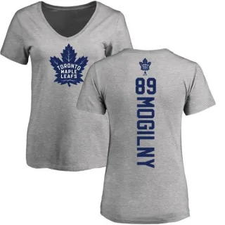 Alexander Mogilny Women's Toronto Maple Leafs Backer T-Shirt - Ash