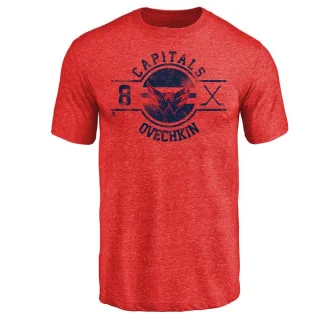 Alexander Ovechkin Washington Capitals Insignia Tri-Blend T-Shirt - Red