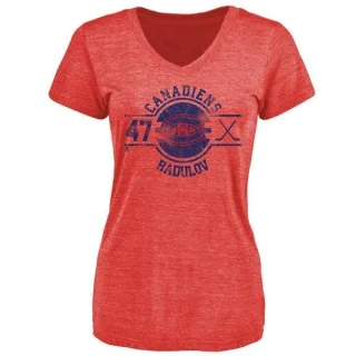 Alexander Radulov Women's Montreal Canadiens Insignia Tri-Blend T-Shirt - Red