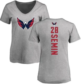 Alexander Semin Women's Washington Capitals Backer T-Shirt - Ash