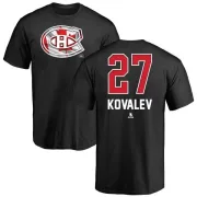 Alexei Kovalev Montreal Canadiens Name and Number Banner Wave T-Shirt - Black