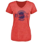 Alexei Kovalev Women's Montreal Canadiens Insignia Tri-Blend T-Shirt - Red