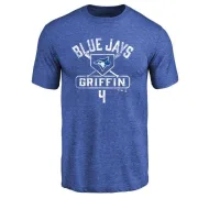 Alfredo Griffin Toronto Blue Jays Base Runner Tri-Blend T-Shirt - Royal