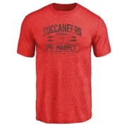 Ali Marpet Tampa Bay Buccaneers Flanker Tri-Blend T-Shirt - Red