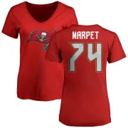 Ali Marpet Women's Tampa Bay Buccaneers Name & Number Logo Slim Fit T-Shirt - Red