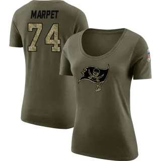 Ali Marpet Women's Tampa Bay Buccaneers Salute to Service Olive Legend Scoop Neck T-Shirt