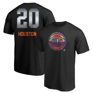 Allan Houston New York Knicks Black Midnight Mascot T-Shirt