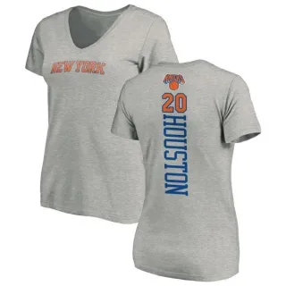 Allan Houston Women's New York Knicks Ash Backer T-Shirt