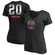 Allan Houston Women's New York Knicks Black Midnight Mascot T-Shirt