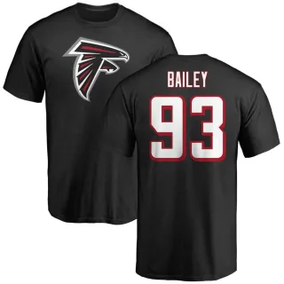 Allen Bailey Atlanta Falcons Name & Number Logo T-Shirt - Black