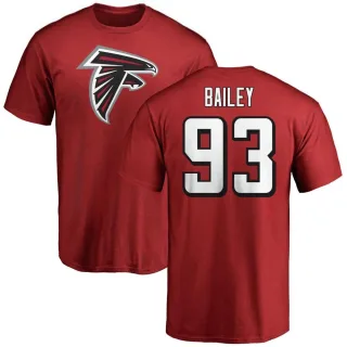 Allen Bailey Atlanta Falcons Name & Number Logo T-Shirt - Red