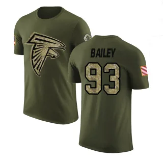 Allen Bailey Atlanta Falcons Olive Salute to Service Legend T-Shirt