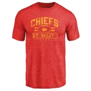 Allen Bailey Kansas City Chiefs Flanker Tri-Blend T-Shirt - Red