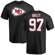 Allen Bailey Kansas City Chiefs Name & Number Logo T-Shirt - Black