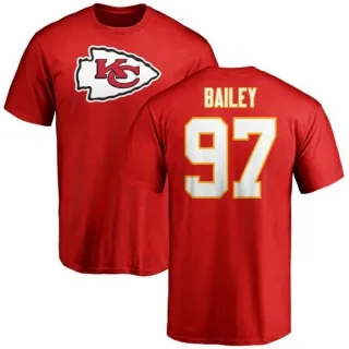 Allen Bailey Kansas City Chiefs Name & Number Logo T-Shirt - Red