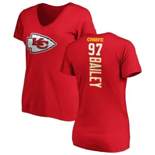 Allen Bailey Women's Kansas City Chiefs Backer Slim Fit T-Shirt - Red