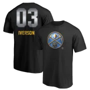 Allen Iverson Denver Nuggets Black Midnight Mascot T-Shirt