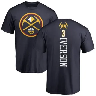 Allen Iverson Denver Nuggets Navy Backer T-Shirt