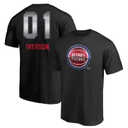 Allen Iverson Detroit Pistons Black Midnight Mascot T-Shirt