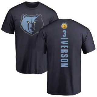 Allen Iverson Memphis Grizzlies Navy Backer T-Shirt