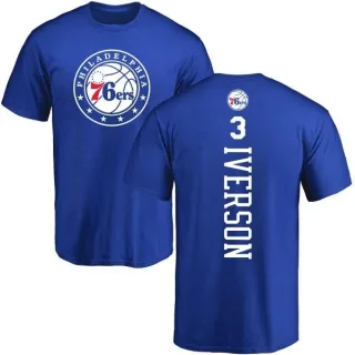 Allen Iverson Philadelphia 76ers Royal Backer T-Shirt