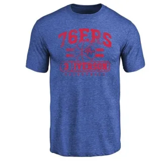 Allen Iverson Philadelphia 76ers Royal Baseline Tri-Blend T-Shirt