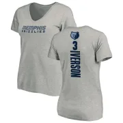 Allen Iverson Women's Memphis Grizzlies Ash Backer T-Shirt