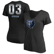 Allen Iverson Women's Memphis Grizzlies Black Midnight Mascot T-Shirt