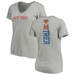 Allonzo Trier Women's New York Knicks Ash Backer T-Shirt