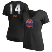 Allonzo Trier Women's New York Knicks Black Midnight Mascot T-Shirt