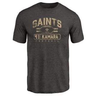 Alvin Kamara New Orleans Saints Flanker Tri-Blend T-Shirt - Black