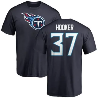 Amani Hooker Tennessee Titans Name & Number Logo T-Shirt - Navy