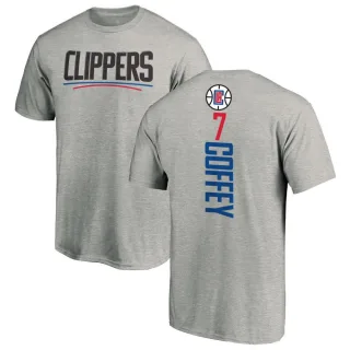 Amir Coffey Los Angeles Clippers Ash Backer T-Shirt